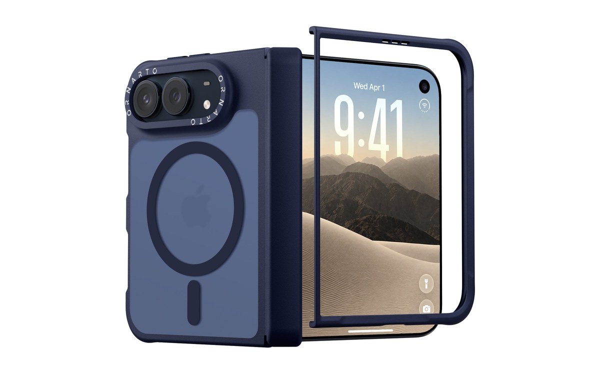 Capa ORNARTO AirBuffer translúcida para iPhone Duo, compatível com MagSafe