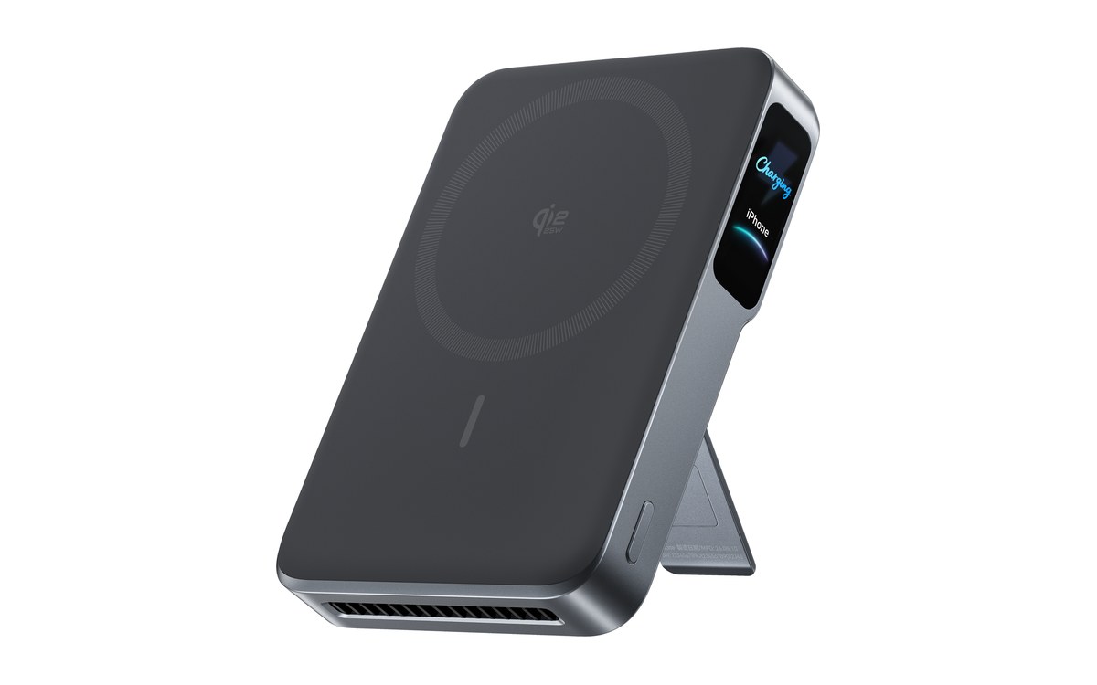 Power bank Anker MagGo 2 Pro Qi2.2 com suporte para iPhone Duo